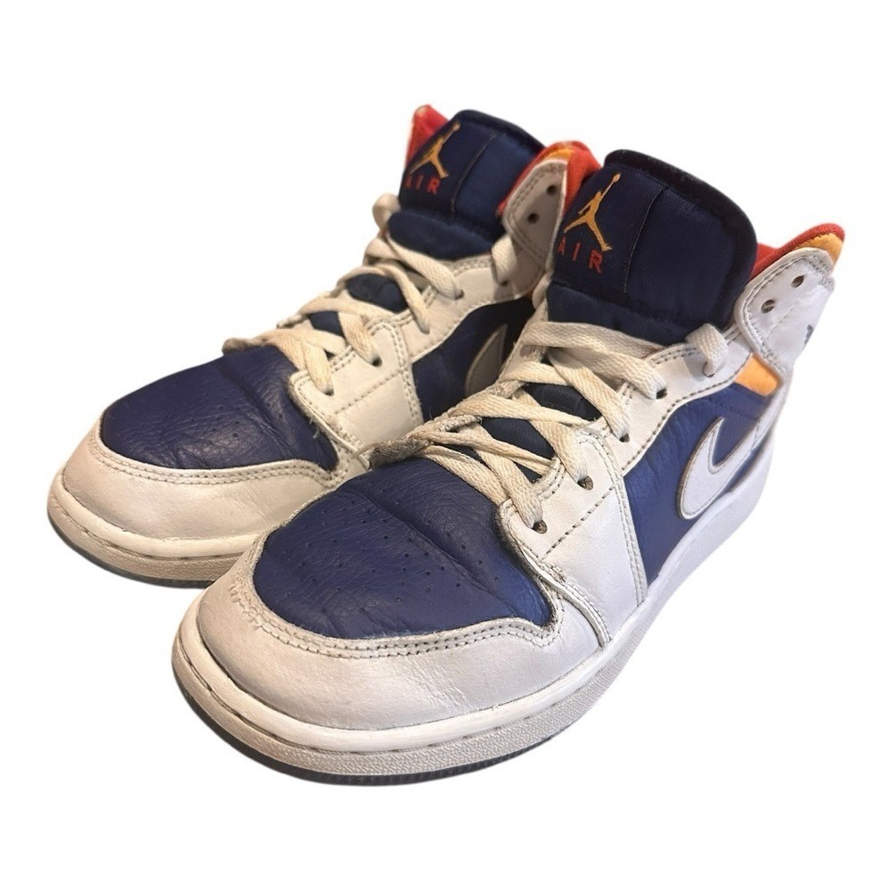 Air Jordan‎ 1 Mid SE GS 5Y Signal Blue White Team Orange 554725-131